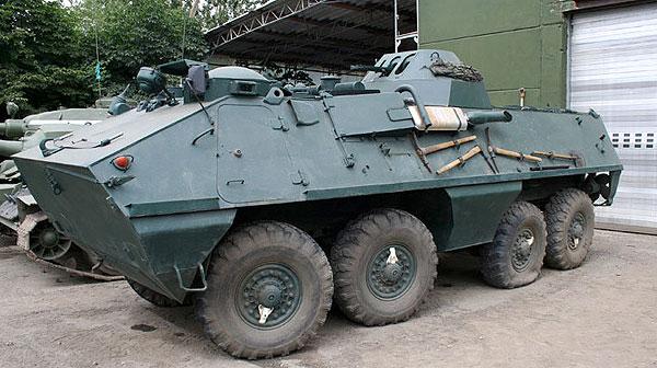 Armored personal carrier OT-64 2A with 12.7mm machine gun turret<br /><a href='images/pictures/ETH_Arsenal/323200011.jpg' target='_blank'>Full size image</a>